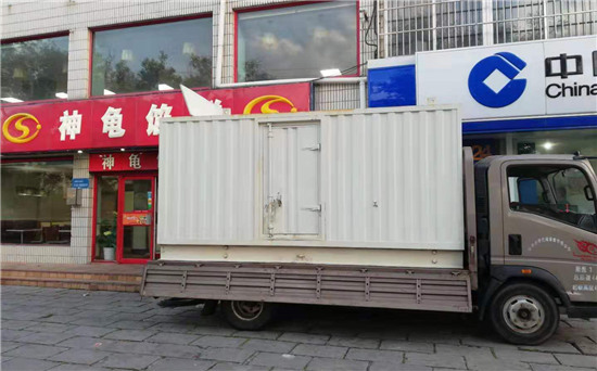 彭场镇出租发电机施工案例